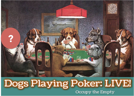 Dogs Playing Poker LIVE